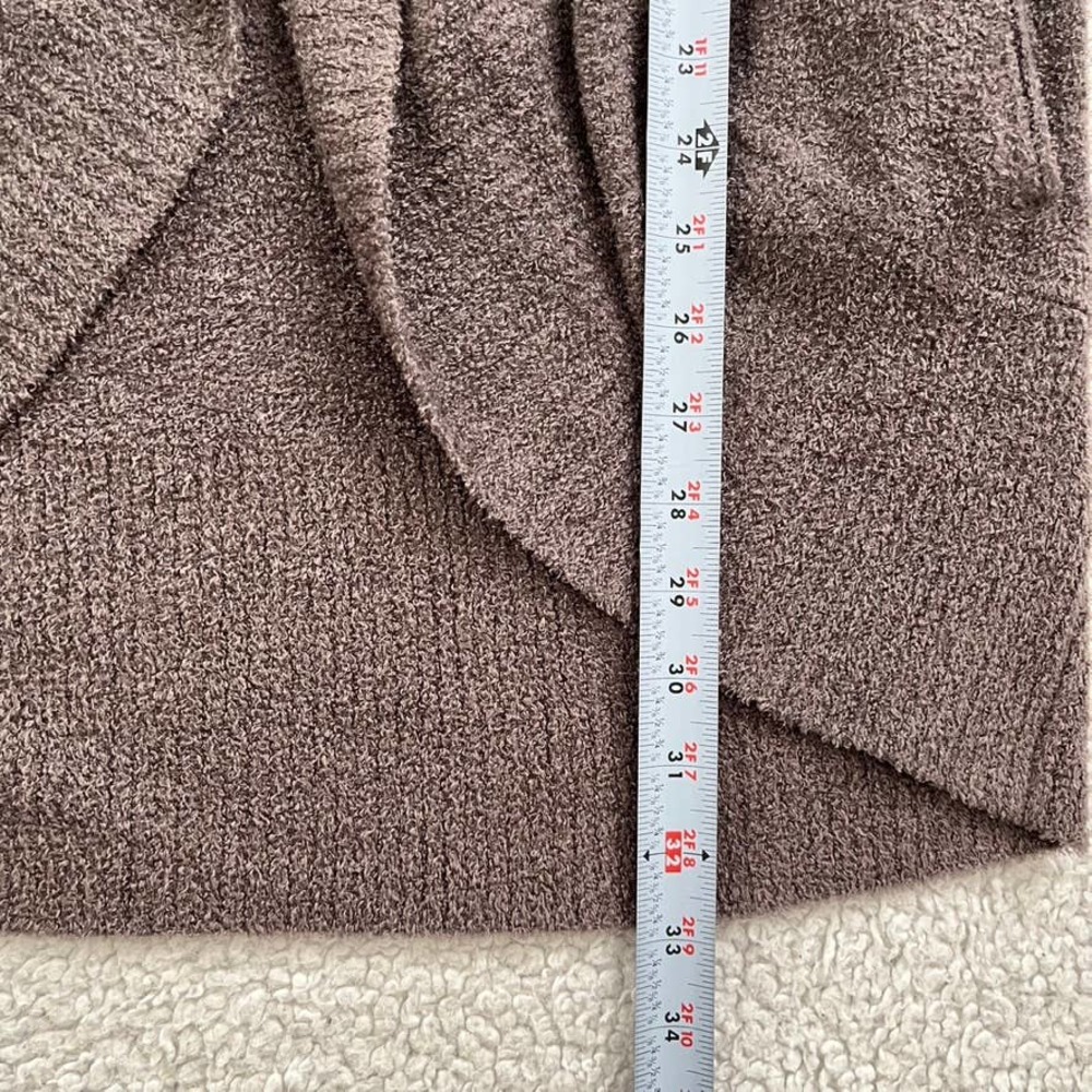 Barefoot dreams CozyChic Lite Circle Cardigan in Charcoal Black Women Size XS/S - Picture 12 of 14